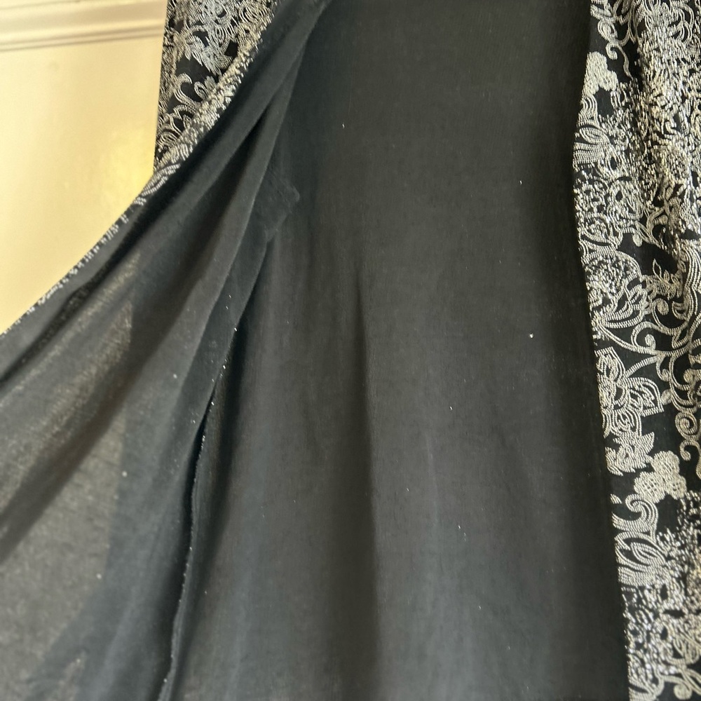Vintage Alex Evenings Metallic Floral Glitter Jacket Size XL - Picture 7 of 8